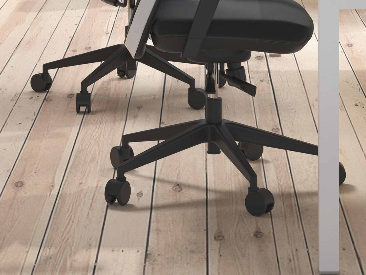YJDQJL Ruedas Giratoriasx5,Rueda de silla de oficina para pisos duros,Rueda de PU blanda para silla de oficina giratoria,Resistente para piso de madera,11mm/10mm A 2in 